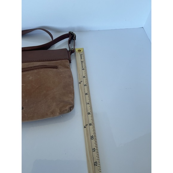 The Sak Sanibel Leather Crossbody Bag Brown Adjustable Strap Purse - Picture 15 of 15